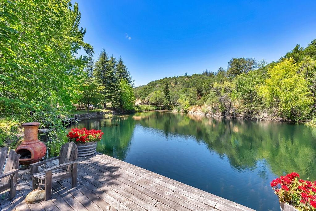 The pond deck